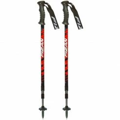 Bâton De Randonnée Bâtons Télescopiques Fizan Trek Red