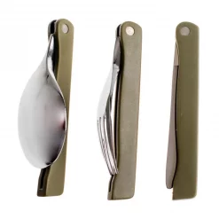 Couvert Camping Couvert Pliant CAO 3 Pièces Inox Avec Housse -MARCHER Soldes Boutique couvert pliant inox cao 3 pieces housse 2