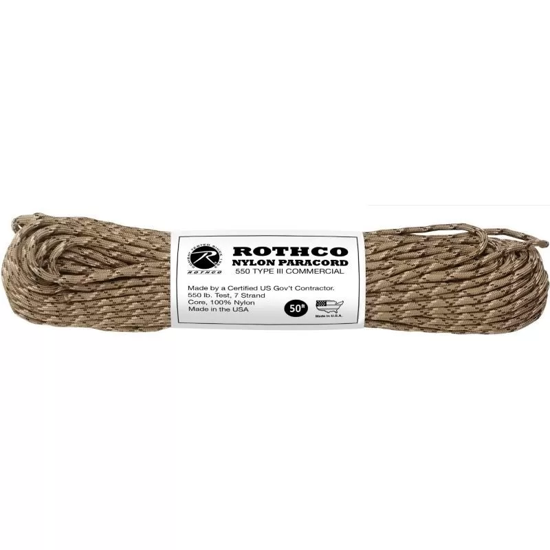 Corde Et Cordelette Paracorde 550 15 Mètres Rothco Nylon Paracord Camouflage 3 Corde Et Cordelette Paracorde 550 15 Mètres Rothco Nylon Paracord Camouflage