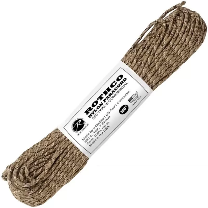 Corde Et Cordelette Paracorde 550 30 Mètres Rothco Nylon Paracord Camouflage 3 Corde Et Cordelette Paracorde 550 30 Mètres Rothco Nylon Paracord Camouflage
