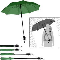Parapluie Euroschirm Telescope Handsfree Vert Olive