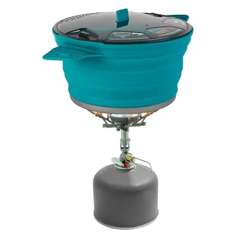 Popote Et Gamelle Popote Pliable Sea To Summit XPOT 2.8L Turquoise 4 Popote Et Gamelle Popote Pliable Sea To Summit XPOT 2.8L Turquoise – Image 2